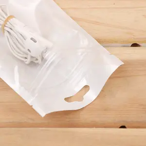 모조리 액세서리 포장 주머니-사용자 정의 로고 플라스틱 파우치 휴대 전화 액세서리 포장 가방 지퍼