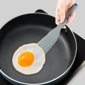 อุปกรณ์ครัวทนความร้อนขนาด 25.4*4.9 ซม. ตะหลิวซิลิโคนขนาดเล็กสำหรับทอดไข่และปลา พร้อมด้ามจับยาว ไม่ติดกระทะ - Product Image 5