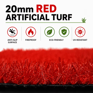 Césped <span class=keywords><strong>artificial</strong></span> rojo de alta calidad 20MM-25MM Césped - Product Image 1