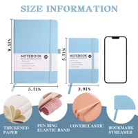 Bonne vente cahier de Journal en cuir imprimé bleu bloc-notes personnalisé Chine cahier à feuilles mobiles