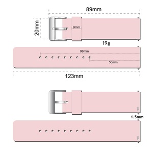 Correa de Reloj de Silicona con Hebilla Plateada Universal de 20 mm para <span class=keywords><strong>Samsung</strong></span> Galaxy <span class=keywords><strong>Watch</strong></span> Gear Sport <span class=keywords><strong>Active</strong></span> S2 <span class=keywords><strong>2</strong></span> 3 4 Classic 40 mm 41 mm - Product Image 2