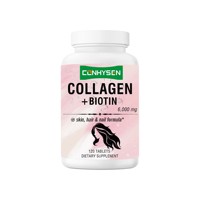 Tabletas de Colágeno y Biotina de la Mejor Calidad, Promueven la Elasticidad de la Piel, Piel Radiante con Biotina, Suplemento Dietético