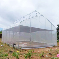 Serre agricole personnalisée à meilleur prix d'usine Serre en dents de scie en acier galvanisé à chaud de qualité supérieure pour la zone tropicale