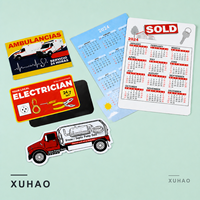 Calendrier réfrigérateur personnalisé en caoutchouc durable pour promotion DIY, découpé sur mesure, cadeaux publicitaires, aimant, prospectus numérique