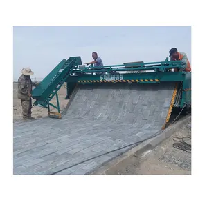 Máquina de pavimentación de ladrillos de piedra de alta calidad, pavimentadora de ladrillos para trabajos de construcción, pavimento de carretera