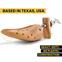 Support de chaussures réglable en bois massif anti-humidité avec embauchoirs extensibles en hêtre peint pour embauchoirs