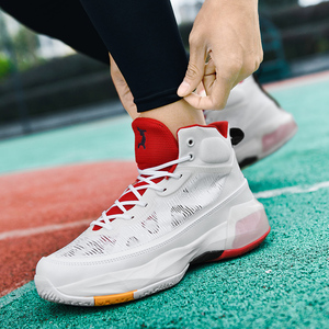Nouvelles chaussures de sport athlétiques pour hommes, design graphique audacieux, mi-hautes, semelle intermédiaire en TPU, semelle en caoutchouc, lacets, confortables pour le basketball - Product Image 6