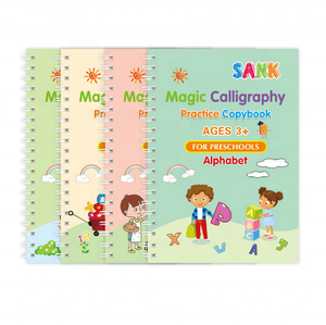 New arrivals ma thuật rãnh thực hành copybook xoắn ốc ràng buộc ma thuật viết máy tính xách tay trẻ em chìm cuốn sách ma thuật với bút - Product Image 3