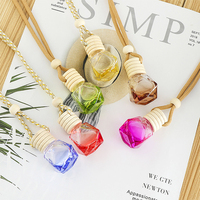 Vente en gros désodorisant bouteille de parfum vide de luxe pour voiture bouteille diffuseur unique de parfum rechargeable suspendu