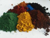 Pigment de poudre d'oxyde de fer rouge/noir/jaune/bleu pour le colorant de brique de béton de ciment