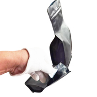 Sachet Doypack à fond plat et soufflet latéral en aluminium et PP pour l'emballage de chips et de pizzas