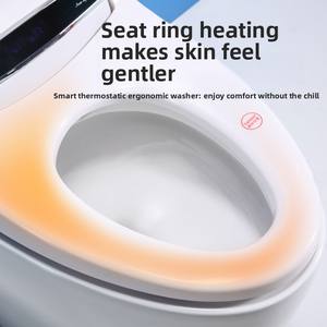 <span class=keywords><strong>Toilette</strong></span> intelligente pour la maison, entièrement automatique, en céramique, sans pression d'<span class=keywords><strong>eau</strong></span>, séchage intégré, chauffage instantané, commande vocale, mousse, autonettoyante - Product Image 4