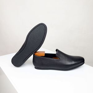 Mocassins pour hommes, mocassins décontractés à enfiler en cuir pleine fleur, semelles souples, confortables et élégants pour le bureau - Product Image 5