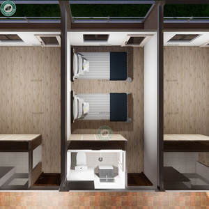 Dormoir étudiant en conteneurs à 3 étages, appartement modulaire multi-étages, hôtel préfabriqué, personnalisable et installation rapide - Product Image 6