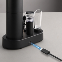 Fabrieksdirect verkoop USB rode wijn elektrische plastic automatische draagbare flesopener set met batterij oplading