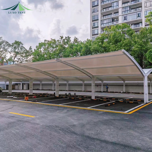 Nhà Sản xuất nhà cung cấp mạnh mẽ pvdf tráng độ bền kéo màng cấu trúc cho xe đậu xe Sun Shade - Product Image 5