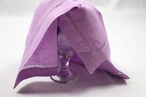 Elegant Table Linen Manufacturing Handmade <b>Square</b> Linen Napkin with Single Stitched Hem Custom Size Color - Product Image 3