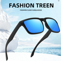Lunettes de soleil sport polarisées 2026 pour hommes et femmes, monture rectangulaire en PC, verres TAC miroir UV400, pour activités de plein air et conduite