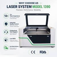 Machine de découpe laser CO2 à double tête 1390 pour tissu, cuir, jeans, graveuse laser