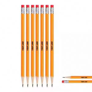 Lápiz de Madera HB Clásico de Alta Calidad, Lápiz Hexagonal de Madera de Álamo Suave con Borrador, Material Escolar y de Oficina - Product Image 3