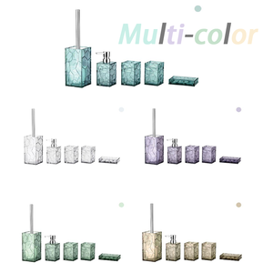 Gran oferta, dispensador de jabón de Loción de alta calidad, juego de <span class=keywords><strong>baño</strong></span> de acrílico, juego de <span class=keywords><strong>accesorios</strong></span> de <span class=keywords><strong>baño</strong></span> <span class=keywords><strong>bonitos</strong></span> - Product Image 5