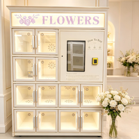 Distributeur de fleurs écologique et efficace avec batterie solaire et moniteur d'énergie
