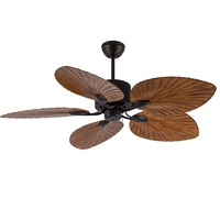 Ventilateur de plafond LED AC avec éclairage décoratif d'intérieur de luxe commercial de conception antique certifié CB de 52 pouces, Philippines