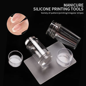 <span class=keywords><strong>Tampon</strong></span> en silicone transparent pour ongles avec racloir, <span class=keywords><strong>manucure</strong></span> française, bricolage, <span class=keywords><strong>tampon</strong></span> pour vernis à ongles, outils de <span class=keywords><strong>stamping</strong></span> - Product Image 2