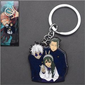 Llavero Metálico de Moda con Combinación de <span class=keywords><strong>Akashi</strong></span> y Satoru Gojo de Anime, Colgante para Collar, Accesorios, Llavero para Coche con Embalaje en Tarjeta - Product Image 2