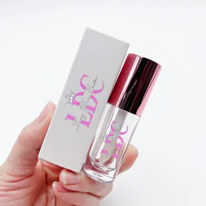 핫 잘 팔리는 gloss 관 6 미리리터 round rose 금 clear 립 gloss 관