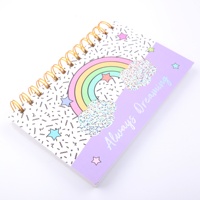 Carnet personnalisé avec couverture en papier, carnet à spirale cinq étoiles, petit carnet ligné à spirale pour étudiant, cadeau d'anniversaire pour enfant