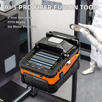 Soudeuse par fusion de fibres optiques Ai 5 Pro GPRS à six moteurs, équipement FTTH, garantie 5 ans, AC 100-240V, temps de fusion 6s