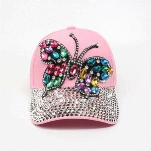 หมวกเบสบอลแฟชั่นขายส่ง ประดับเพชร ปรับขนาดได้ กันแดด หมวกปักคริสตัลรูปกากบาท หมวกยีนส์ หมวกคาวบอย หมวกกีฬา - Product Image 6