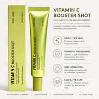 Sérum Booster Vitamine C en Stock avec Glutathion pour un Blanchiment Instantané, Estompe les Taches Brunes, Atténue les Rides et Ridules, Peau de Verre