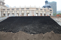 Geocelda de Plástico HDPE Texturizada y Perforada Tipo Panal de Abeja, Precio de Fabricante, Rejilla para Grava, Geocelda para Construcción de Carreteras