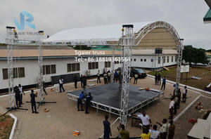 ไฟเวทีดนตรีสำหรับคอนเสิร์ตความแข็งแรงสูงระบบโครงแบบ DJ สำหรับคอนเสิร์ตกลางแจ้งพร้อมที่คลุมหลังคา <span class=keywords><strong>PVC</strong></span> โครงโคมไฟสำหรับงานแต่งงาน - Product Image 4