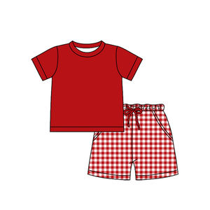 Conjuntos de Pantalones Cortos Casuales de Algodón/Spandex para Bebé Niño, Estampado Personalizado, Combinación para Hermanos, Venta al por Mayor, Ropa Infantil Colorida para Primavera y Otoño - Product Image 4