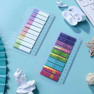 Color Self-Adhesive Paper Memo Pad Bookmark Study Office Supplies Stationery Index <b>Label</b> 20x9cm Gift - Product Image 4