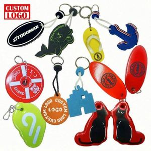 Water-proof Custom Keychain With Logo Boat Shaped Keychain Eva Foam Floating Keychain - Product Image 1