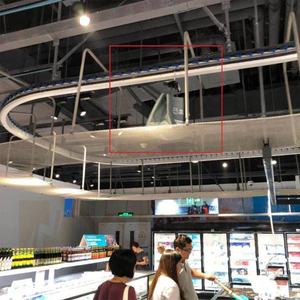 Yeni hızlı asmak ekran iletmek makine sistemi hattı çanak sebze muz meyve paketi karton çatı tavan havai zincirli konveyör - Product Image 5