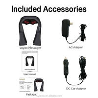 Masseur électrique Shiatsu pour le cou et les épaules avec chaleur, massage par pétrissage profond des tissus, oreiller de massage, minuterie, vitesse réglable