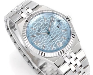 Montre mécanique de luxe avec logo de marque personnalisé, montre-bracelet pour homme simple et élégante, fabriquée en acier inoxydable 904. - Product Image 6
