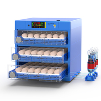 Incubateur d'œufs de volaille bleu double puissance 192, machine à couver pour poulet, canard, oie, caille, pigeon, oiseaux