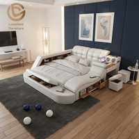 A631B Hochwertiges Schlafzimmermöbel Tatami Modernes Platzsparendes Bett Multifunktionales Smart-Bett mit Massage im Angebot