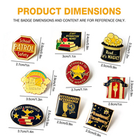 Broches personnalisées en alliage de zinc émaillé, badges de récompense scolaire avec logo sur mesure, broches métalliques de reconnaissance du personnel, cadeau souvenir