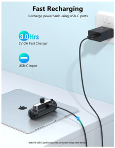 नए उत्पादों <span class=keywords><strong>2026</strong></span> 1 मिनी पोर्टेबल पावर बैंक फास्ट चार्जर 5000 मैक और डीसी के साथ माया - Product Image 3