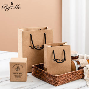 Sacs en papier kraft biodégradables personnalisés pour les courses, sacs à emporter pour les repas, sacs à lunch pour les cafés et les boulangeries - Product Image 2