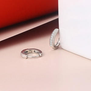 Online Party Fashion Jewellery Women Accessories Cubic Zirconia <strong>Small</strong> Circle Huggie <strong>Hoop</strong> <strong>Earrings</strong> - Product Image 6