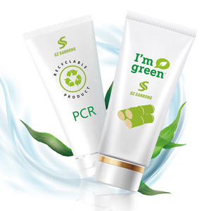 Etiqueta privada personalizada vacía ecológica vacía 50ml 60ml 100ml 150ml tubo de plástico tubos de caña de azúcar para embalaje cosmético - Product Image 1