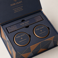 Caja Magnética Rígida Personalizada para Set de Incienso, Estuche de Papel con Arte en Relieve, Fabricante OEM